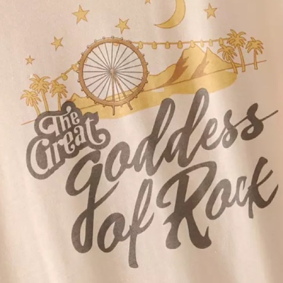 Goddess of Rock TEE Graphic T-Shirt Top Ringer NEW - Picture 5 of 5